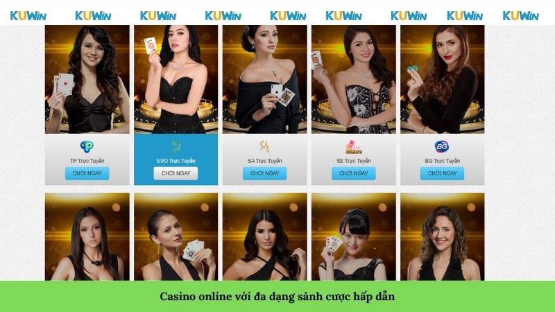 Casino online với đa dạng sảnh cược hấp dẫn