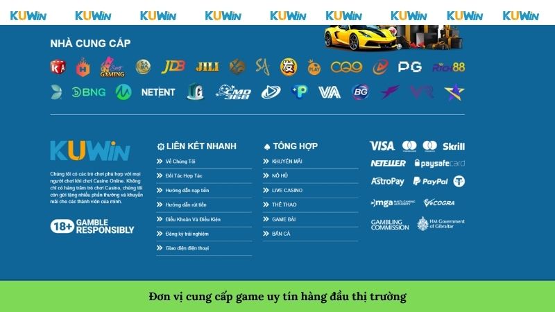 Đơn vị cung cấp game uy tín hàng đầu thị trường
