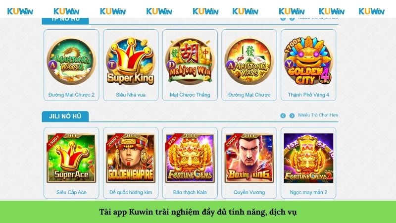 Tải app Kuwin trải nghiệm đầy đủ tính năng, dịch vụ